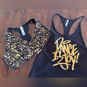 Zumba Fitness “Dance is Joy” Tank Top & Sports Bra (Coordinating Set)
